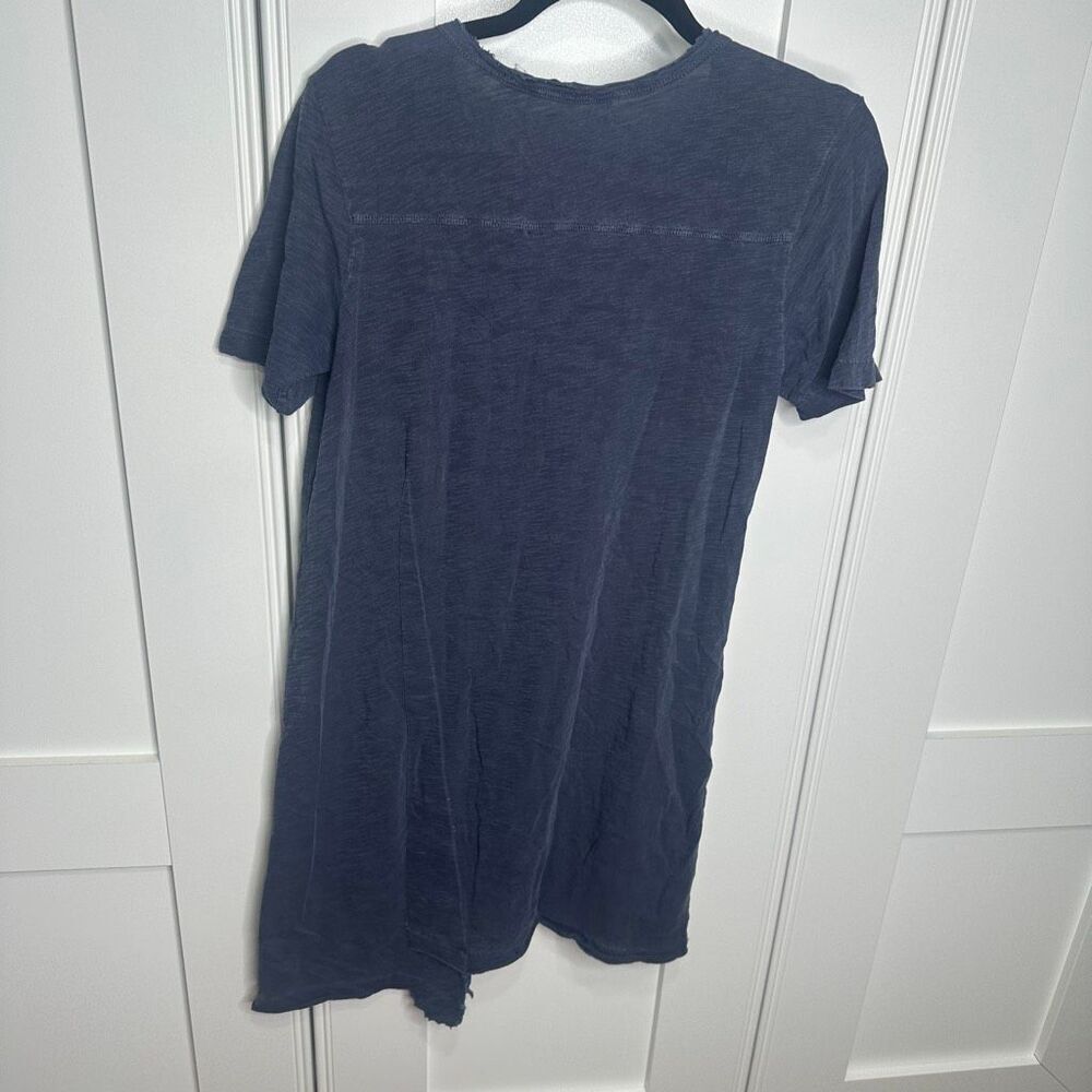 Wilt (MSRP $160) Shifted Pocket Tee Tunic in Blue Small (w1) - Picture 7 of 11